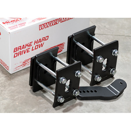 60B VW 20R-180 / Complete Rear Brackets with extra long bolts V-MAXX Coilover Kit Caddy MAXI / LIFE (2KN, 2K) (Kit = LEFT + RIGHT)