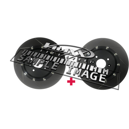 27P BDR330 01 + 22H VW 001/5 = V-MAXX 330mm BBK Remschijven Kit  links + rechts incl. hubs + montagemateriaal